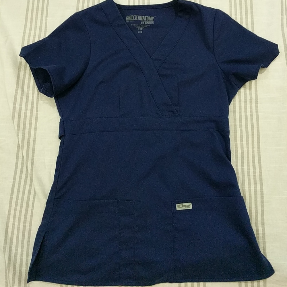 Grey's Anatomy Blue Scrub Top